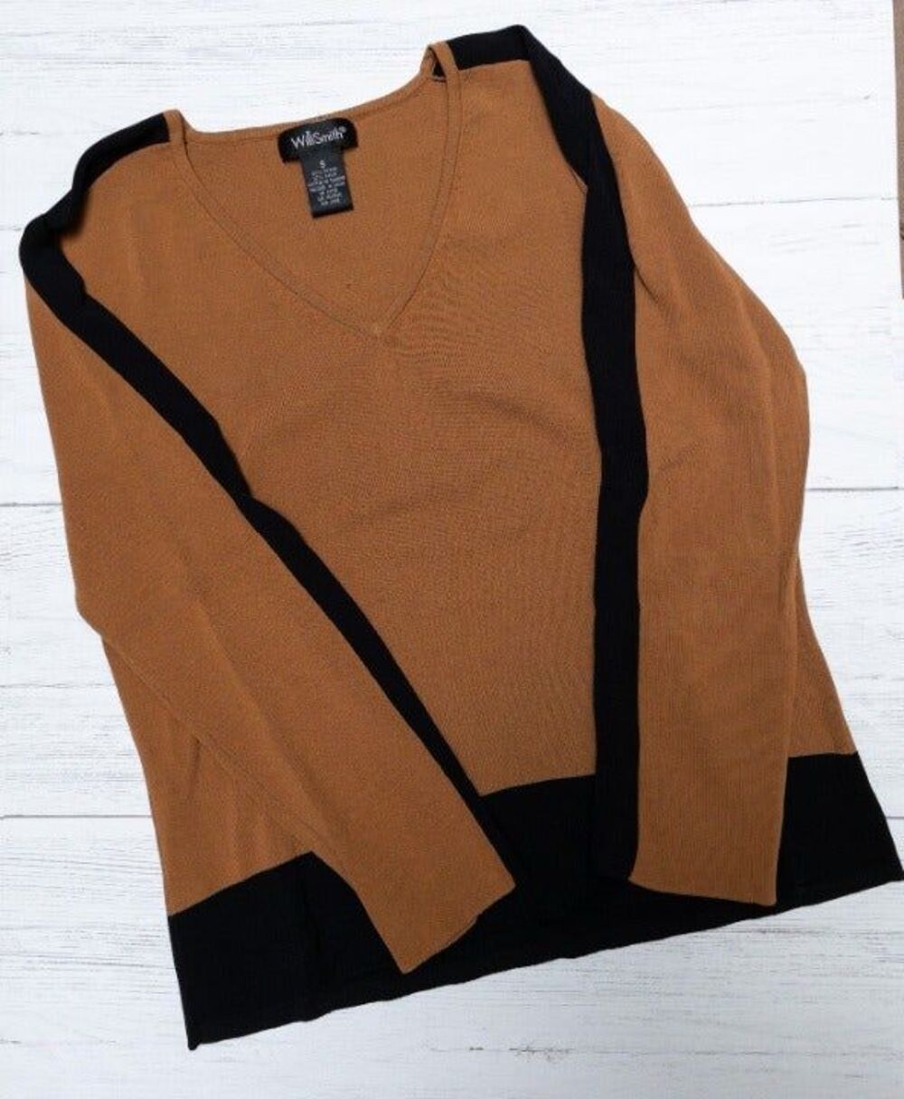 Willi Smith Women's Color Block Sweater Sz Sm